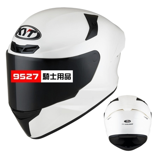 ⚡9527代購 KYT TT-COURSE 🎀 TT15 素色白 (亮面) 安全帽 全罩 雙D扣 TTC