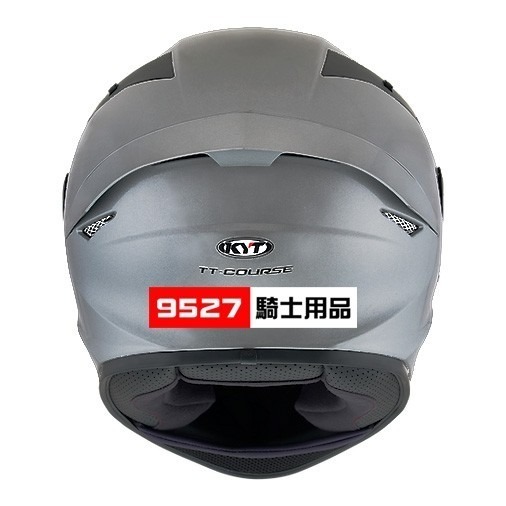 ⚡9527代購 KYT TT-COURSE 🎀 TT16 素色銀 (亮面) 安全帽 全罩 雙D扣 TTC-細節圖4