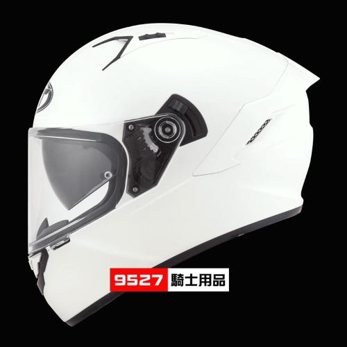 ⚡9527代購 KYT NFR 🎀 NF17 素色 亮白 安全帽 全罩 雙鏡片 雙D扣