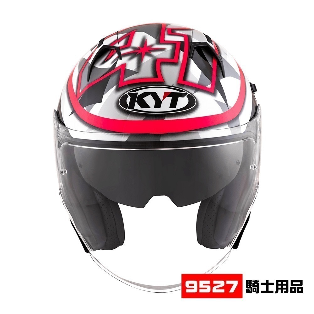 ⚡9527代購 KYT NFJ 🎀 FJ14 #41灰 (亮面) 安全帽 3/4罩 雙鏡片 輕量塑鋼排齒扣-細節圖4