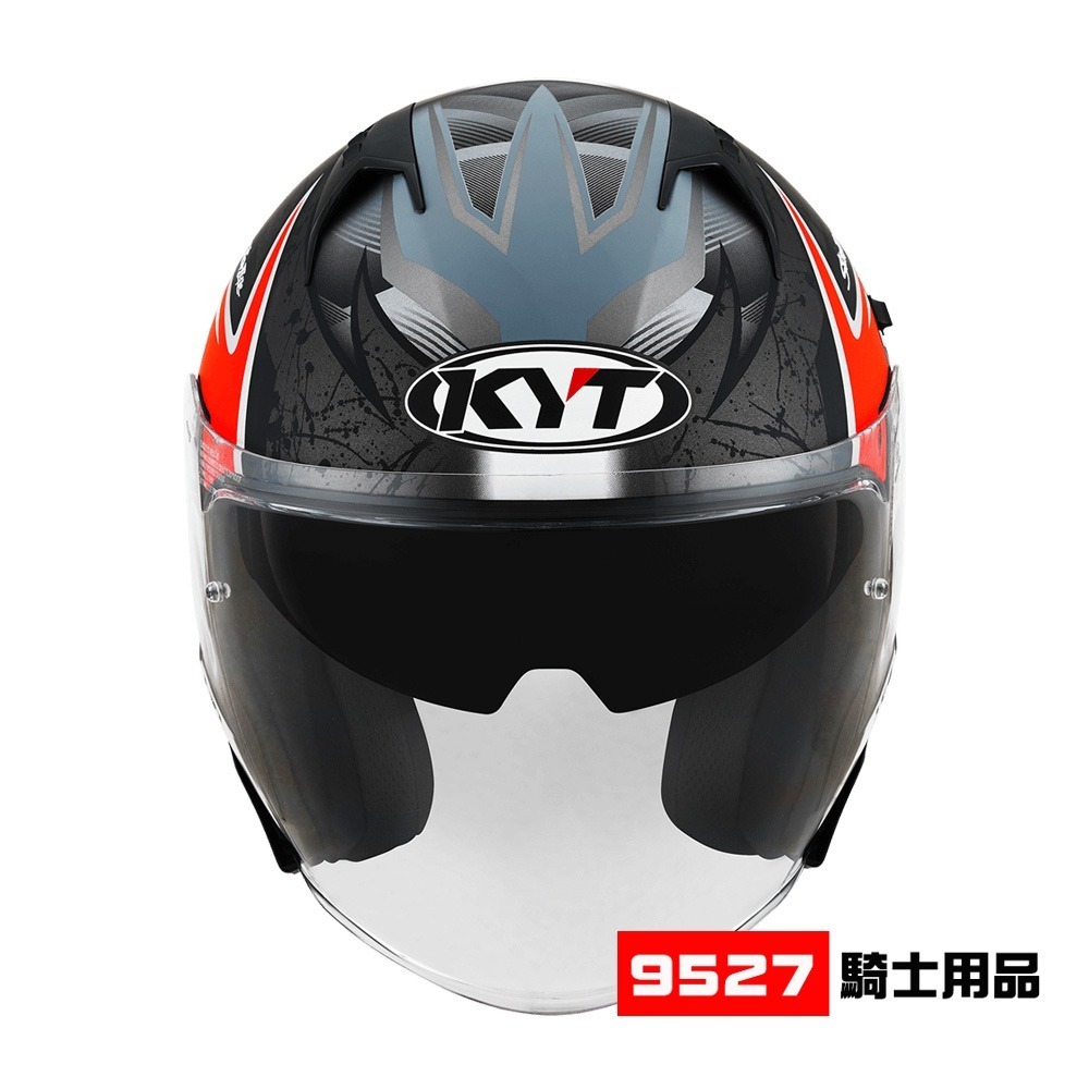 ⚡9527代購 KYT NFJ 🎀 FJ32 (消光) 安全帽 3/4罩 雙鏡片 輕量塑鋼排齒扣-細節圖4