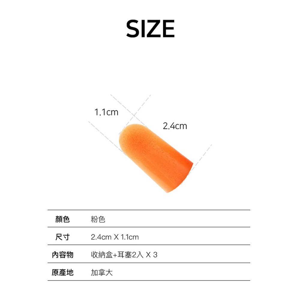 凱堡家居｜耳塞收納組 耳塞 隔音耳塞 防噪音 睡眠 降噪 靜音 入耳式耳塞-細節圖3