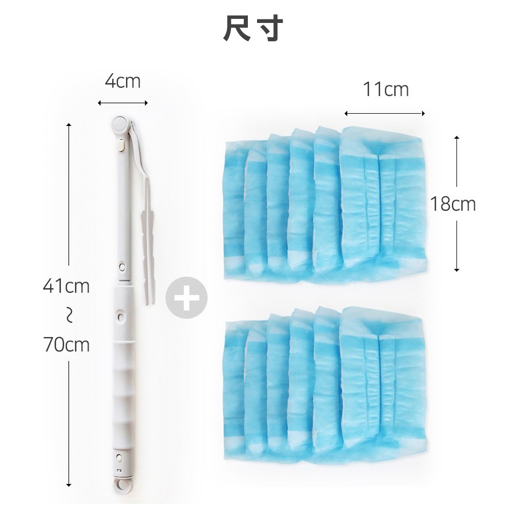 凱堡家居｜靜電除塵毛撢+替換布 12入 除塵撢 撢子 灰塵撢 清潔撢【Z01055】-細節圖10