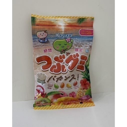 日本 Kasugai春日井製菓 雷根軟糖(熱帶水果風味)-細節圖2