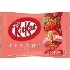 日本 Nestle雀巢 Kit Kat 草莓可可蛋糕風味餅乾10枚/可可風味餅乾/草莓風味餅乾(家庭包)/抹茶風味餅乾-細節圖3