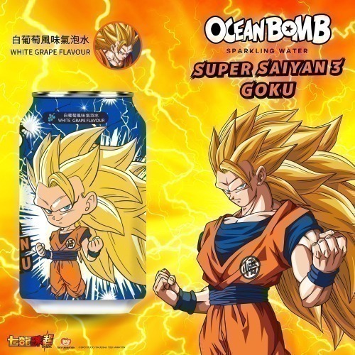 Ocean Bomb七龍珠超 白葡萄/水蜜桃/百香果/哈密瓜/橘子/蘋果/檸檬 風味氣泡水-細節圖2