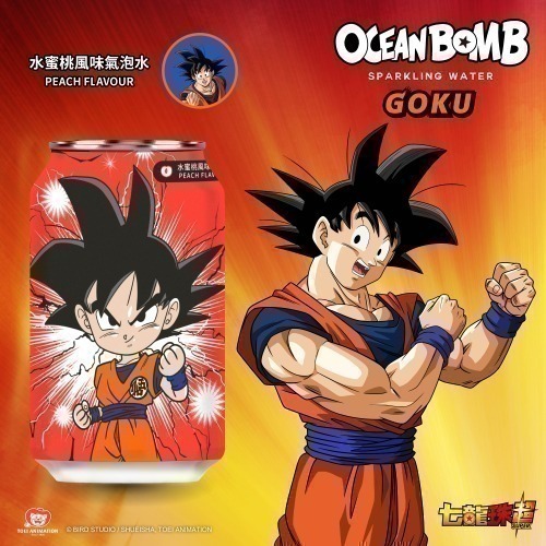 Ocean Bomb七龍珠超 白葡萄/水蜜桃/百香果/哈密瓜/橘子/蘋果/檸檬 風味氣泡水-細節圖3