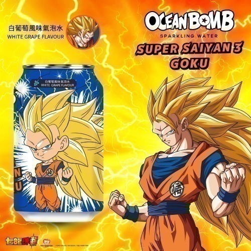 Ocean Bomb七龍珠超 白葡萄/水蜜桃/百香果/哈密瓜/橘子/蘋果/檸檬 風味氣泡水-細節圖2