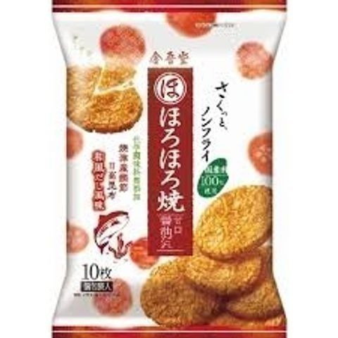 日本 金吾堂製菓 甘口醬油米果/燒仙貝-醬油風味