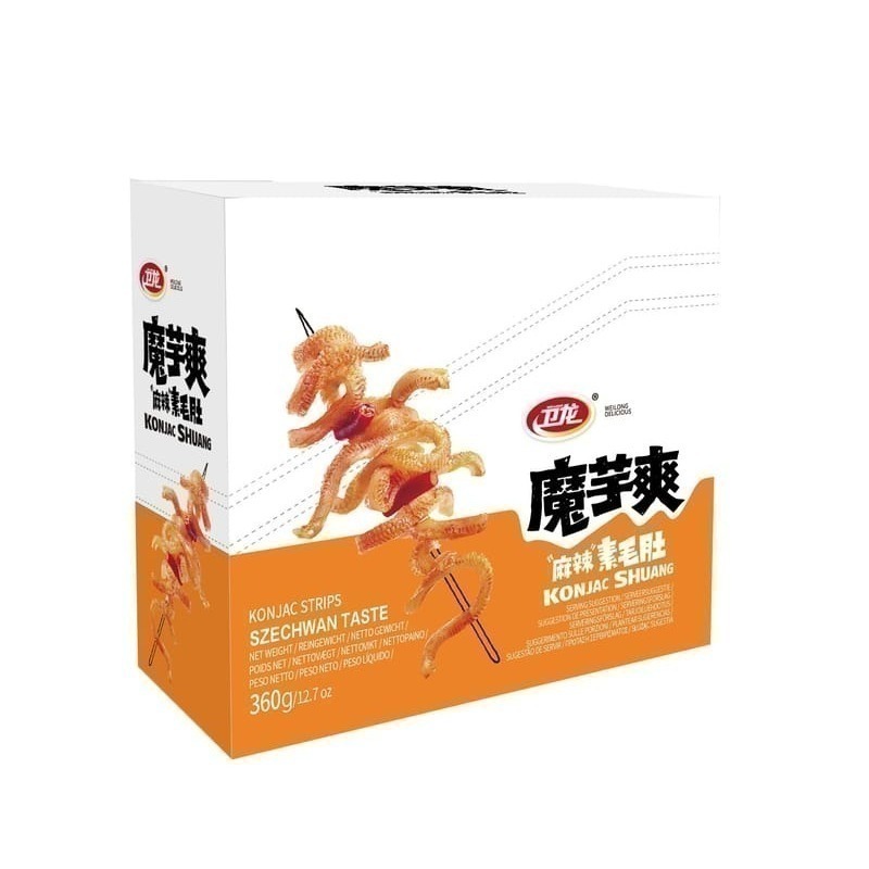 魔芋爽香辣/麻辣/酸辣泡椒素毛肚(盒) 台灣總代理公司貨-細節圖2