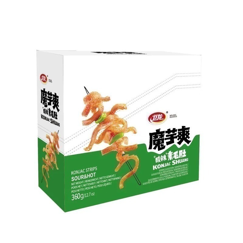 魔芋爽香辣/麻辣/酸辣泡椒素毛肚(盒) 台灣總代理公司貨-細節圖3