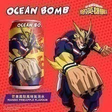 Ocean Bomb 我的英雄學院 紅葡萄/白桃/芒果鳳梨 風味氣泡水-細節圖4