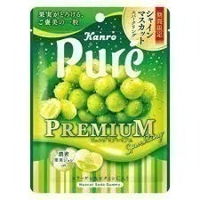 日本 Kanro甘樂 Pure愛媛蜜柑軟糖/青葡萄蘇打風味軟糖-細節圖2