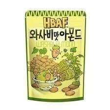 韓國 HBAF 杏仁果-蜂蜜奶油味/山葵味/火辣雞風味120G-細節圖3