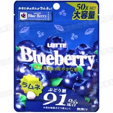 日本 LOTTE樂天 藍莓風味糖/梅子風味糖