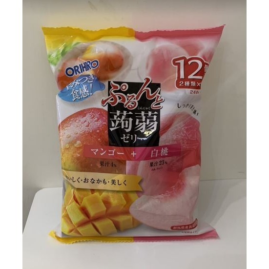 日本 ORIHIRO 蒟蒻果凍(芒果&白桃)-細節圖2