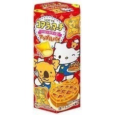 日本 LOTTE樂天 無尾熊餅乾-蘋果派風味 Hello Kitty聯名款小熊餅乾
