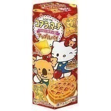 日本 LOTTE樂天 無尾熊餅乾-蘋果派風味 Hello Kitty聯名款小熊餅乾