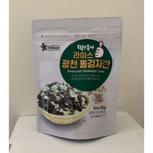 韓國 Taesan 經典芝麻炒海苔酥/海鮮風味炒海苔酥/酥脆炒海苔酥-細節圖6