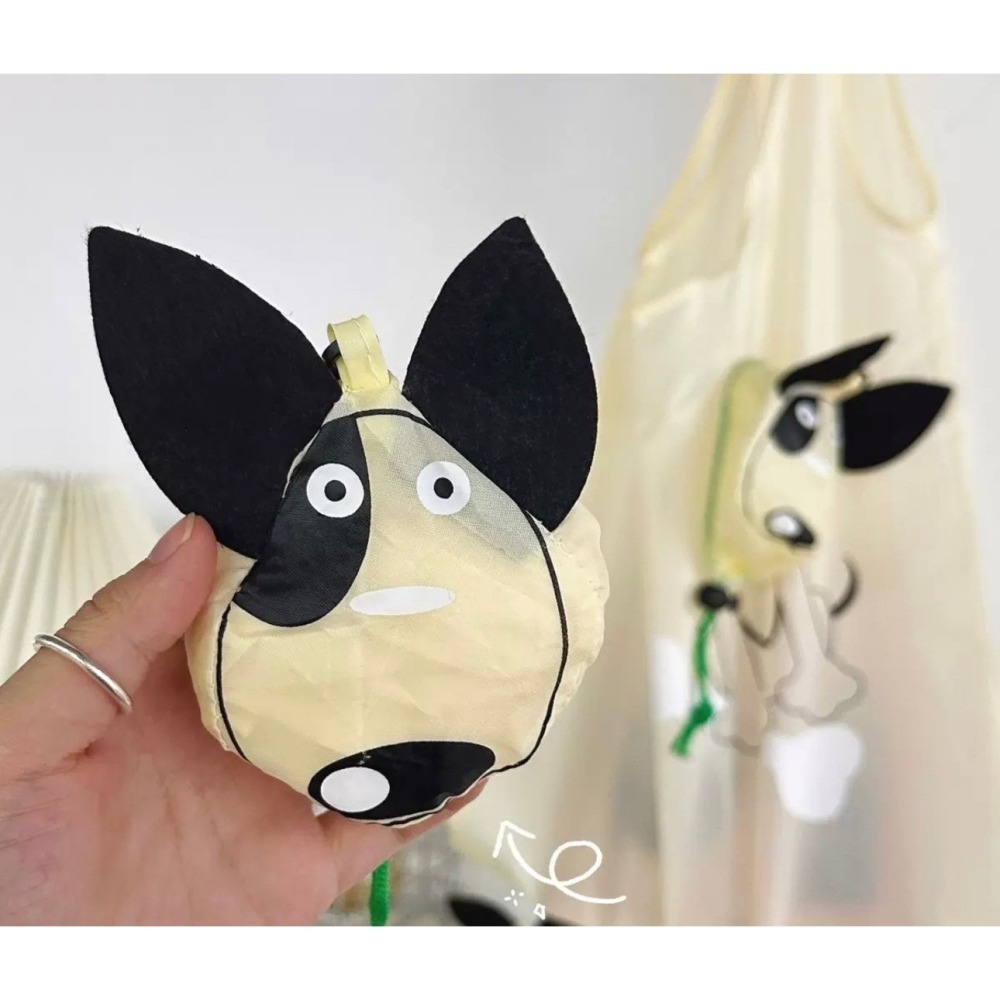 狗狗折疊購物袋 抽繩購物袋 環保袋-細節圖2