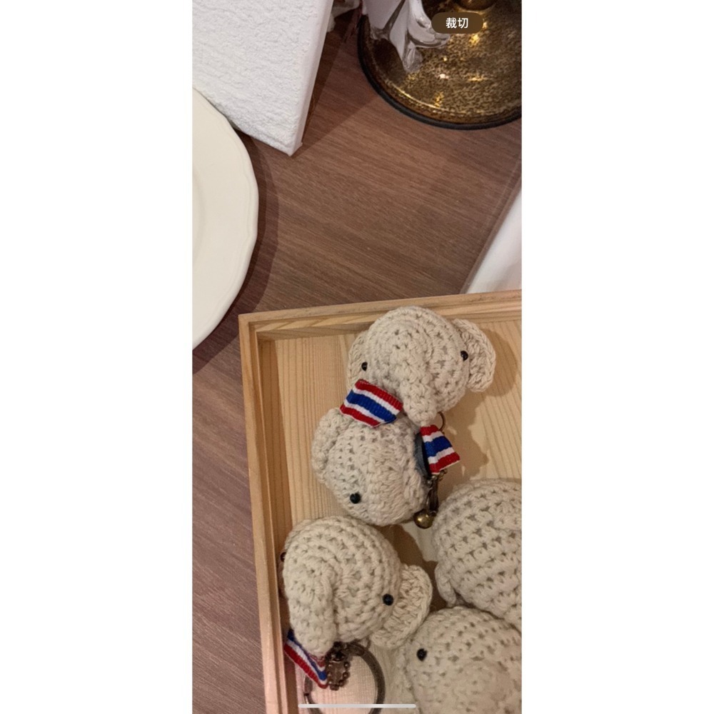 全新現貨 泰國 清邁手工針織大象頭 磁鐵/鑰匙圈吊飾款-細節圖2
