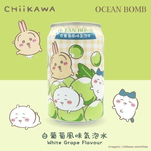 Ocean Bomb白葡萄/蜜桃/柚子蜜風味氣泡水(吉伊卡哇)-細節圖2