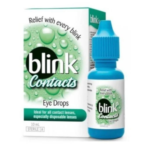 【嬌生】Blink 冰藍 高水份隱形眼鏡潤濕液10ML（效期至2026/08）繁體字