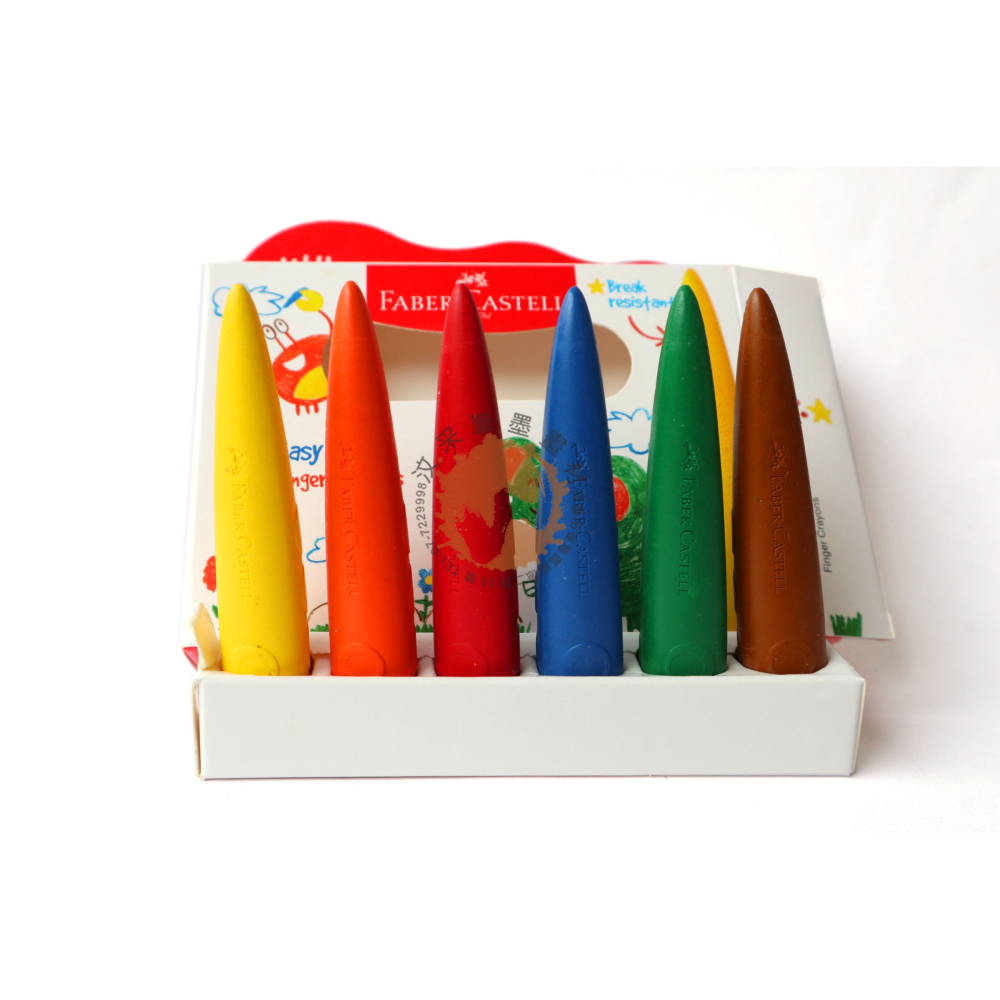 輝柏 FABER 學齡水滴可擦拭蠟筆6色(122606)/4色(122604)-細節圖2