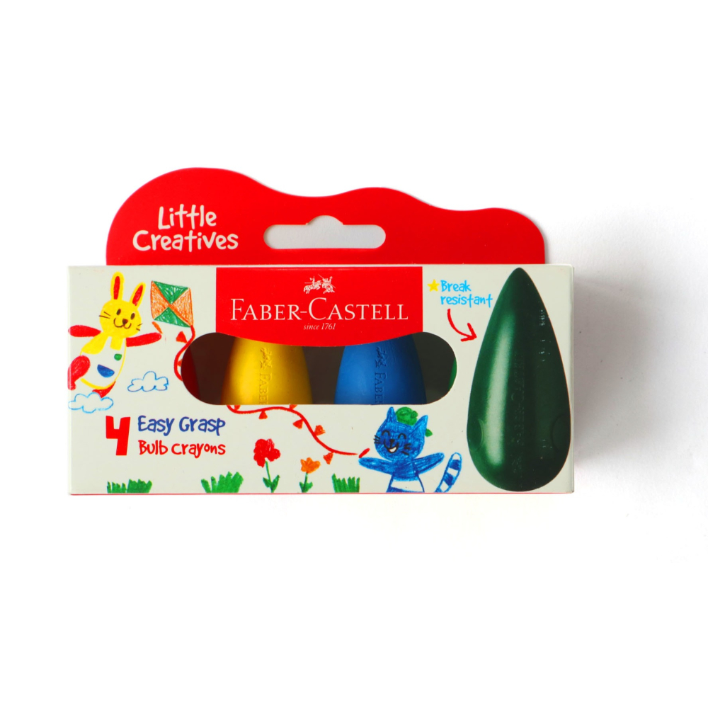 輝柏 FABER 學齡水滴可擦拭蠟筆6色(122606)/4色(122604)-細節圖3