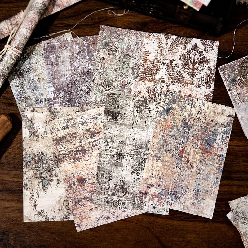 BON BON BONNIE🐰手帳素材 斑駁的夢系列 復古做舊素材紙 AL0372-細節圖6