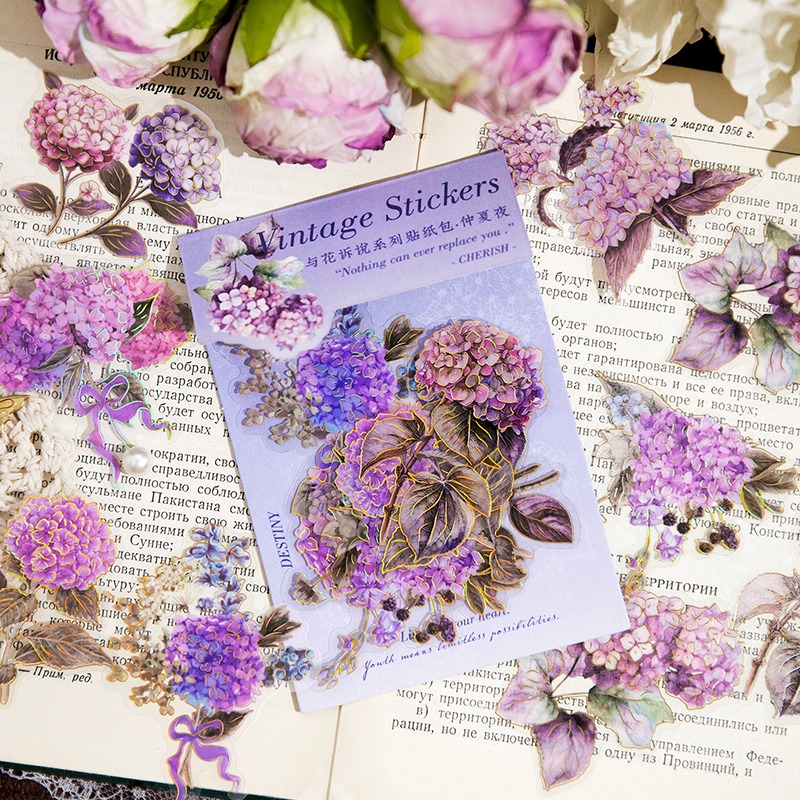 BON BON BONNIE🐰手帳素材  與花訴說系列 花卉植物PET貼紙 BL0366-細節圖2