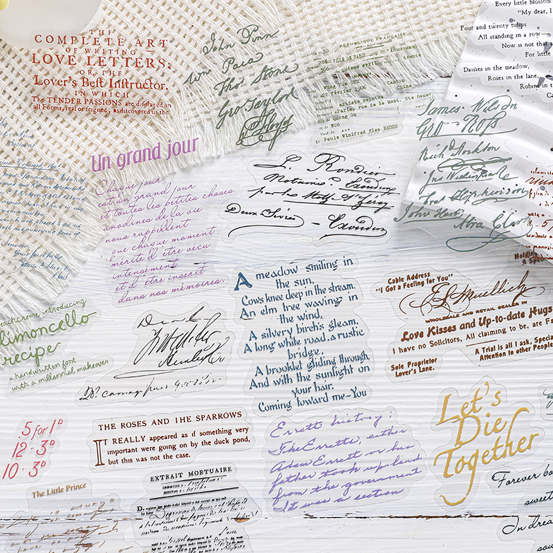 BON BON BONNIE🐰手帳素材 紙跡 莓果莊園手札系列 雙材質文字素材包-細節圖7