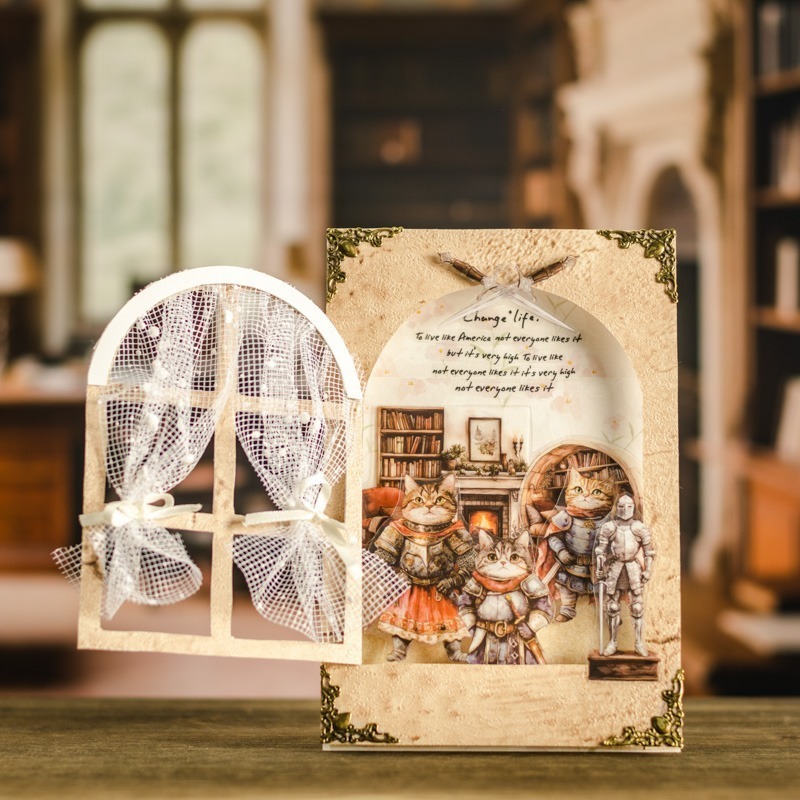 BON BON BONNIE🐰手帳素材 番茄醬少女 湯姆的百變生活系列 貓咪百變造型PET膠帶-細節圖9