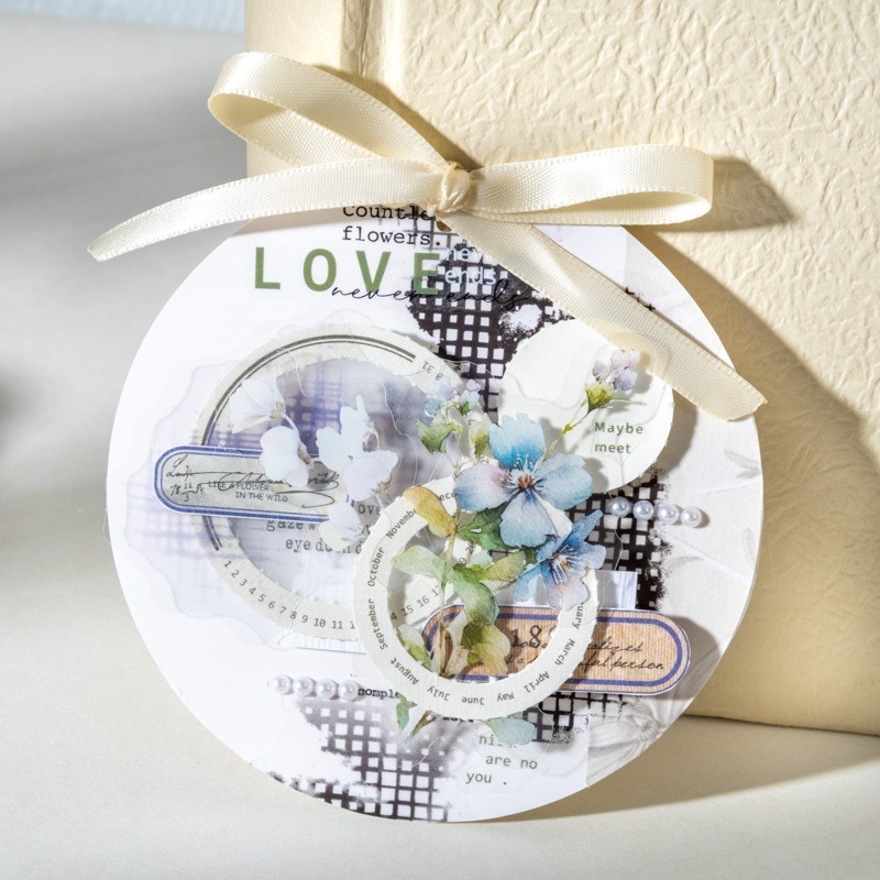 BON BON BONNIE🐰番茄醬少女 疊紋系列 英文大分量文字PET貼紙包-細節圖6