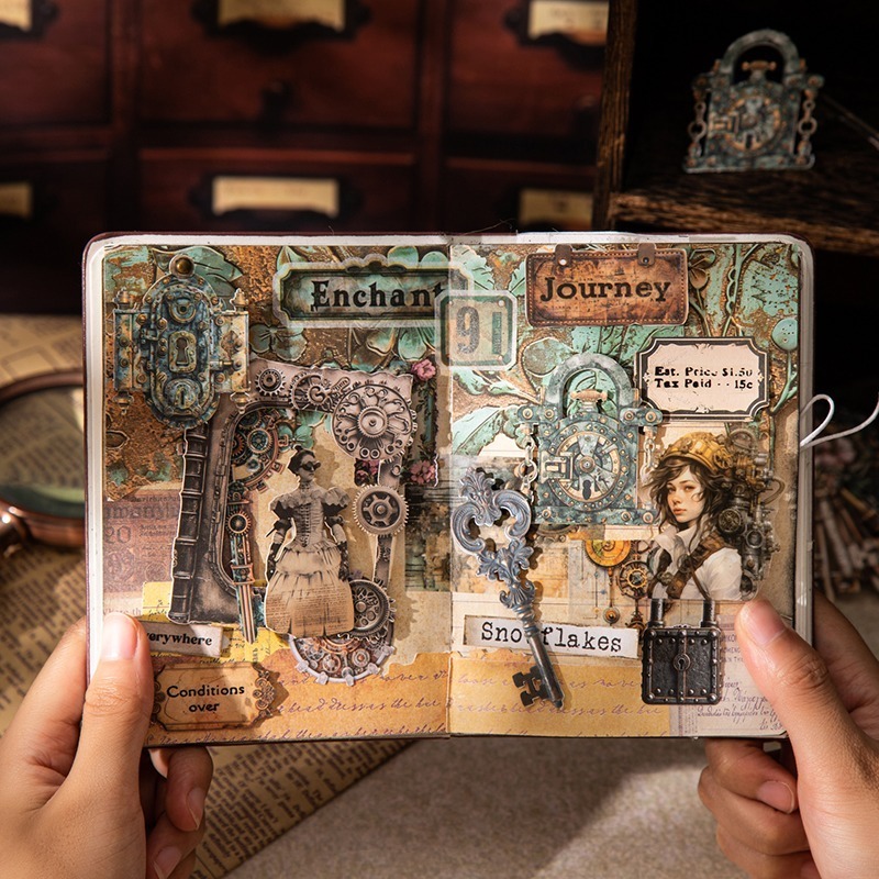 BON BON BONNIE🐰美好的一天 遺落的鑰匙系列 復古鑰匙硬卡貼紙-細節圖9