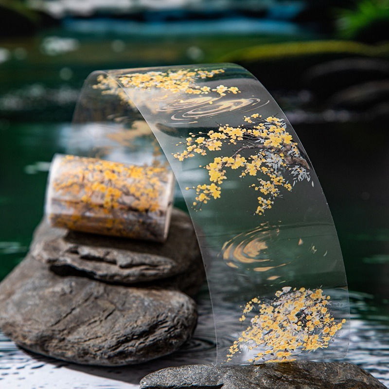 BON BON BONNIE🐰美好的一天 漣漪系列 水面植物花卉造景PET膠帶-細節圖6