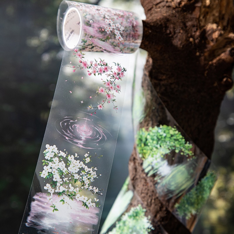 BON BON BONNIE🐰美好的一天 漣漪系列 水面植物花卉造景PET膠帶-細節圖9