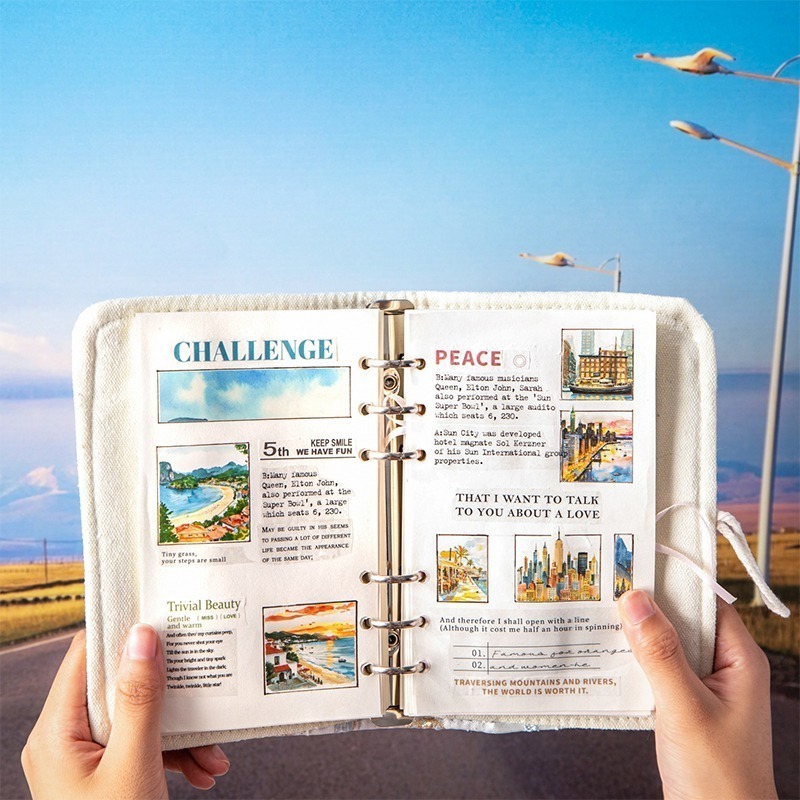 BON BON BONNIE🐰美好的一天 慢鏡頭街景系列 風景旅遊造景PET貼紙包-細節圖4