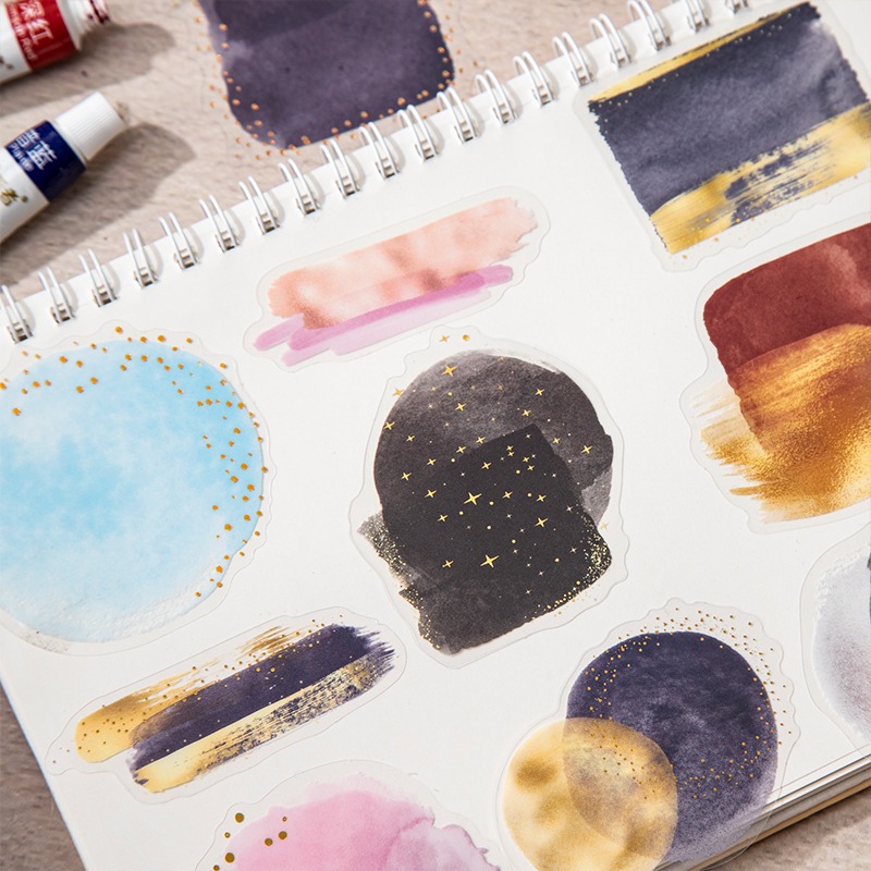 BON BON BONNIE🐰美好的一天 夢韻幻彩系列 水彩暈染pet打底貼紙-細節圖3