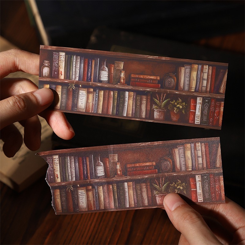 BON BON BONNIE🐰番茄醬少女 藏書閣系列 書籍書櫃 和紙 PET貼紙本-細節圖3