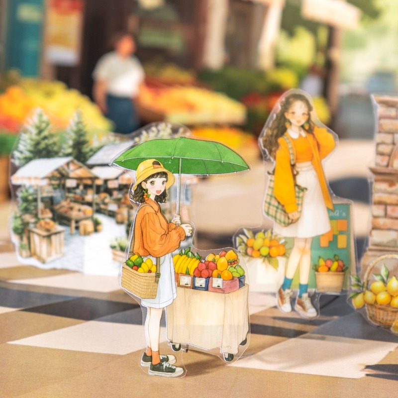 BON BON BONNIE🐰番茄醬少女 人生規劃師系列 職業場景造景PET膠帶-細節圖2