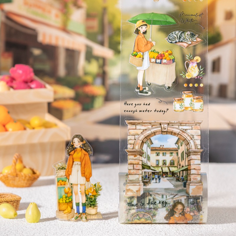 BON BON BONNIE🐰番茄醬少女 人生規劃師系列 職業場景造景PET膠帶-細節圖6