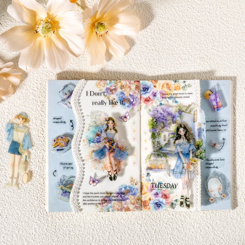 BON BON BONNIE🐰番茄醬少女 人生規劃師系列 職業場景造景PET膠帶-細節圖7