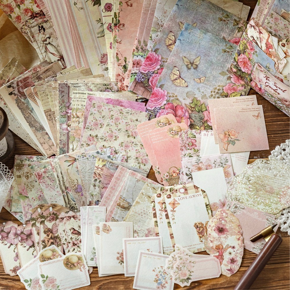 BON BON BONNIE🐰陌墨 田園郵局系列 大份量多尺寸復古素材包-細節圖5