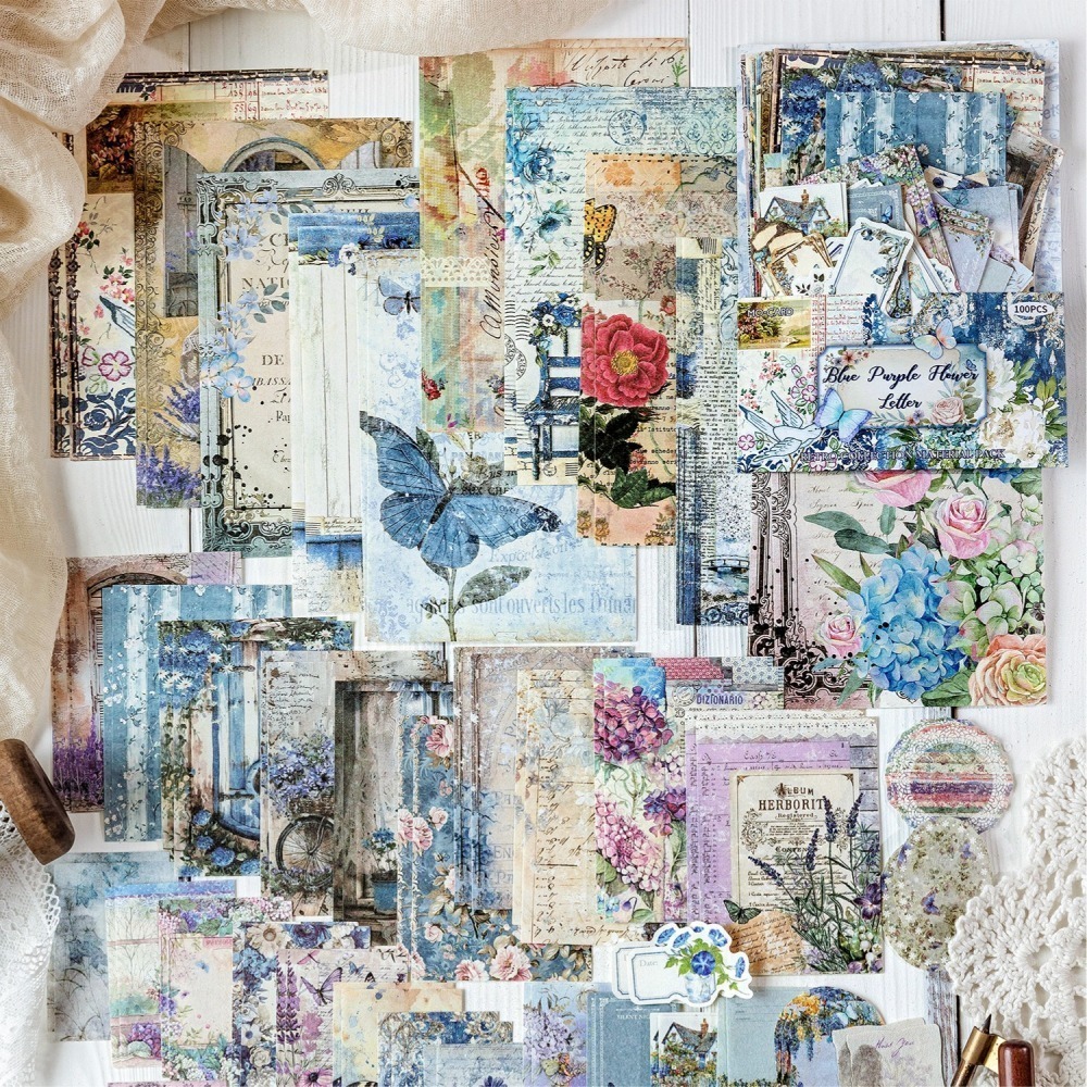 BON BON BONNIE🐰陌墨 田園郵局系列 大份量多尺寸復古素材包-細節圖6