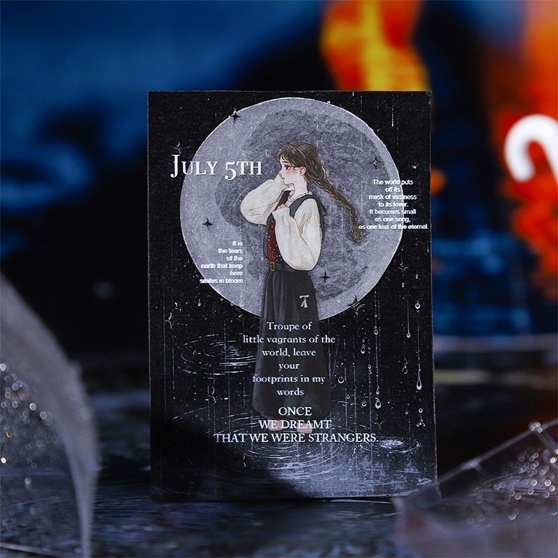 BONBONBONNIE🐰番茄醬少女貼紙本 雨後系列 下雨主題造景手賬高顏值素材裝飾 6款-細節圖4