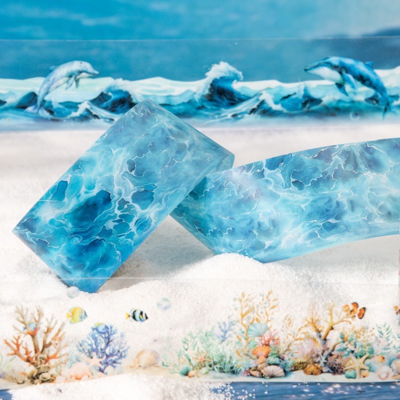 BONBONBONNIE🐰番茄醬少女 環海日記系列 夏日海邊造景膠帶-細節圖7