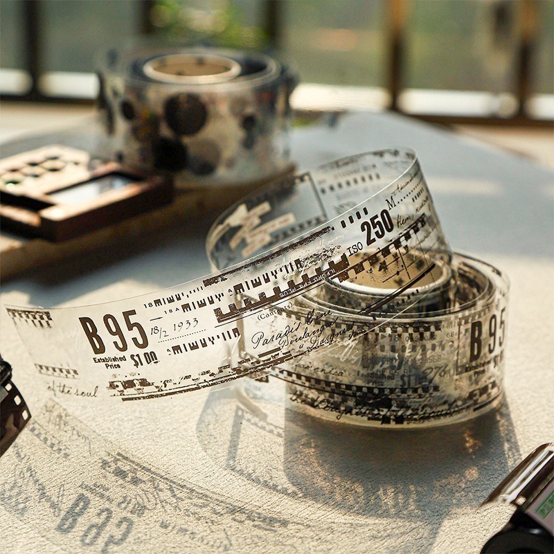 BONBONBONNIE🐰番茄醬少女 繪跡系列 斑駁拼貼PET膠帶-細節圖2