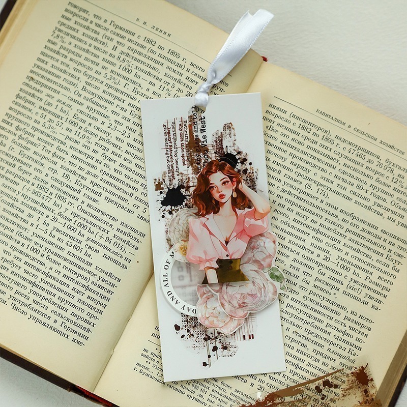 BONBONBONNIE🐰番茄醬少女 繪跡系列 斑駁拼貼PET膠帶-細節圖4