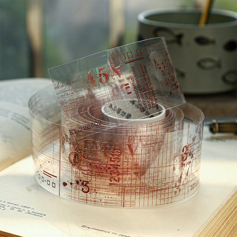 BONBONBONNIE🐰番茄醬少女 繪跡系列 斑駁拼貼PET膠帶-細節圖6